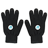 CU6356
	-TOUCH SCREEN GLOVES-Black with Dark Charcoal fingertips